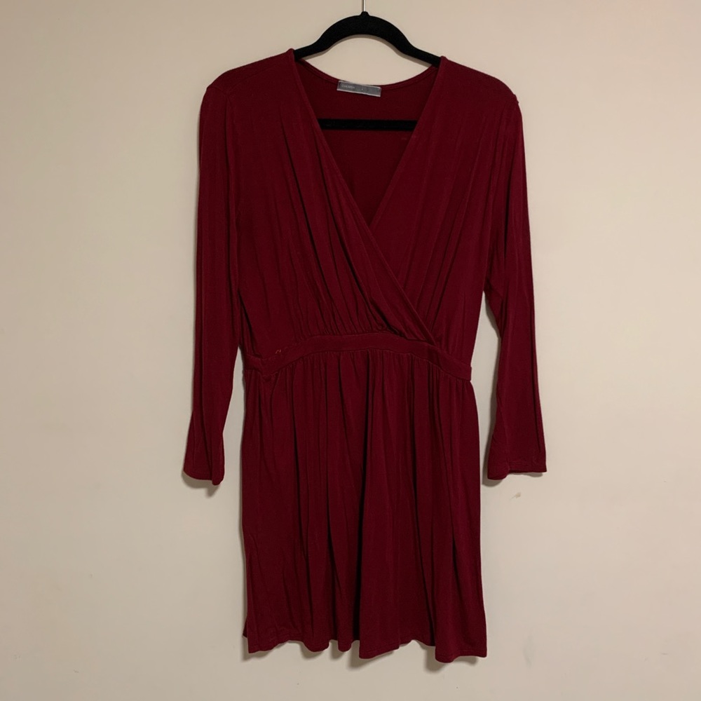 Burgundy dress